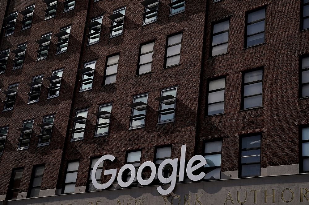 A Google sign is pictured on a Google building in the Manhattan. Credit: Reuters
