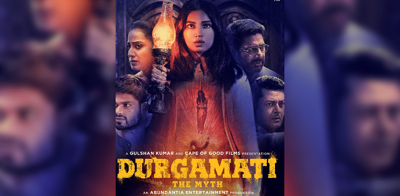 The poster of 'Durgamati'. Credit: Twitter/@bhumipednekar