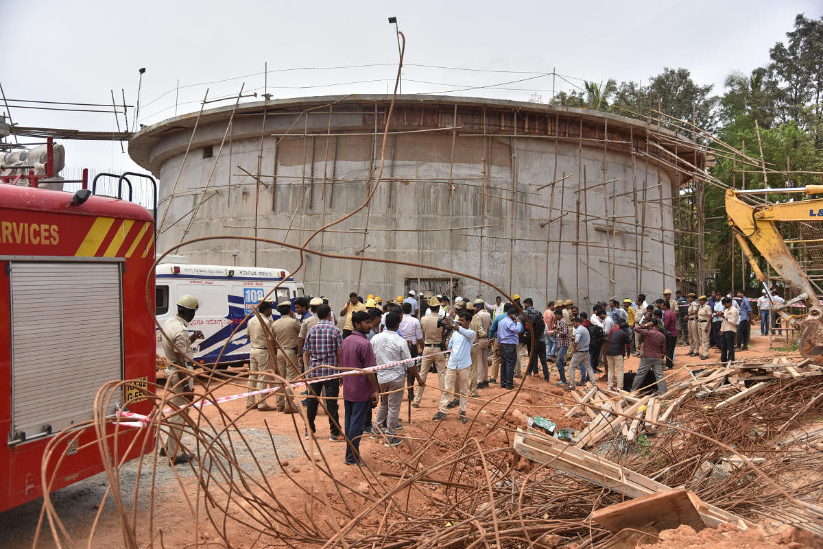 The STP at Jogappa Layout, near Hebbal, after the accident on June 17, 2019. DH FILE PHOTO
