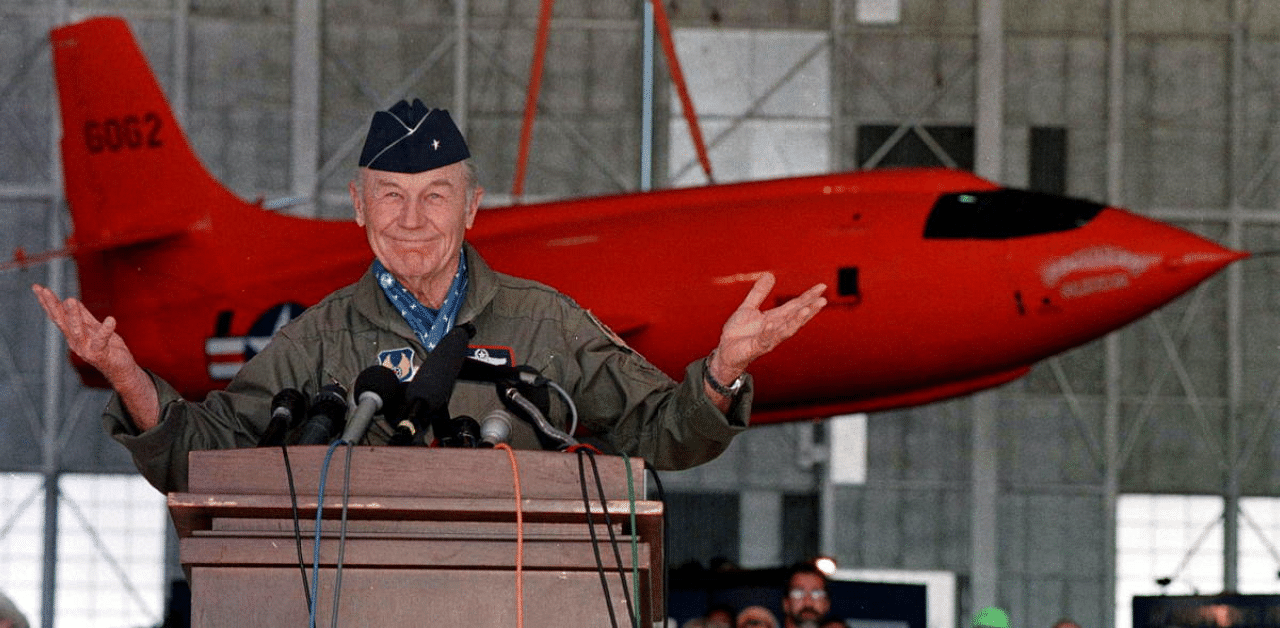 Retired Air Force General Chuck Yeager. Credit: Reuters Photo