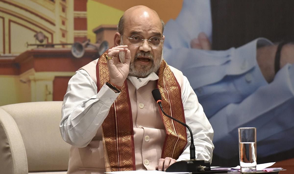 Home Minister Amit Shah. Credit: PTI photo. 