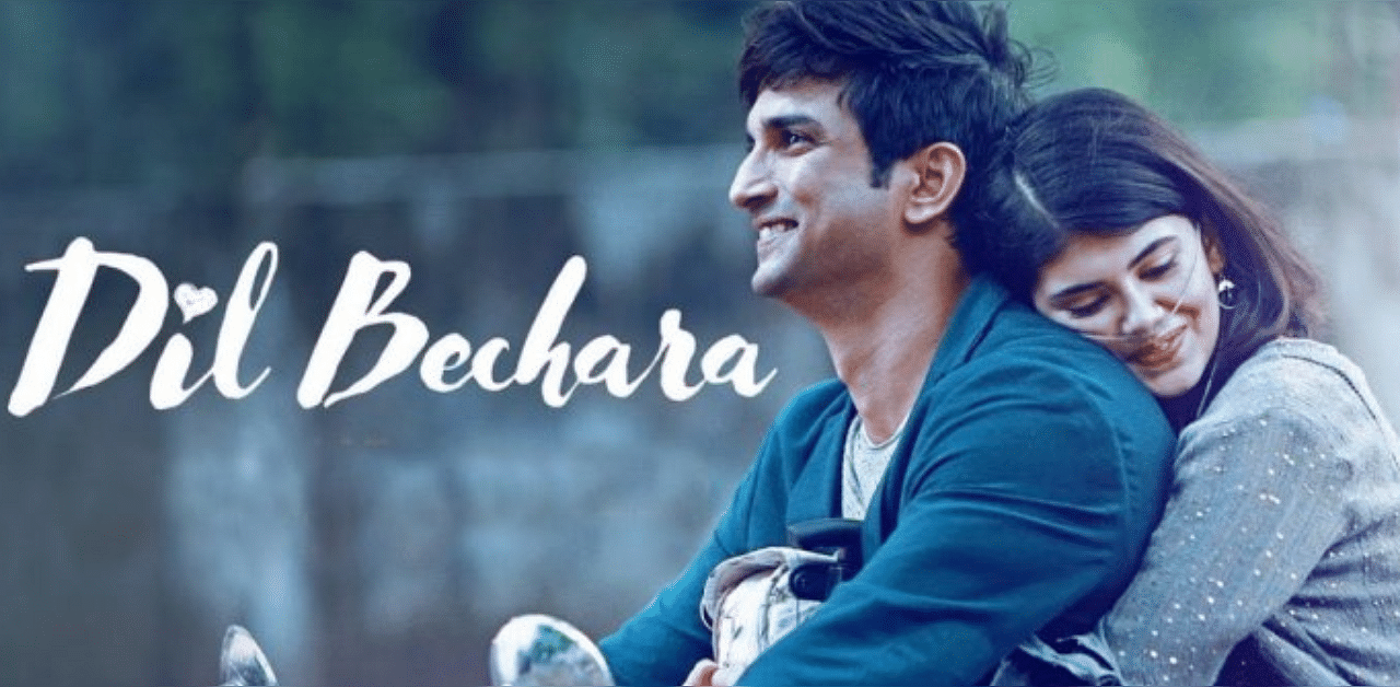 Sushant Singh Rajput, Sanjana Sanghi in 'Dil Bechara'. Credit: Twitter