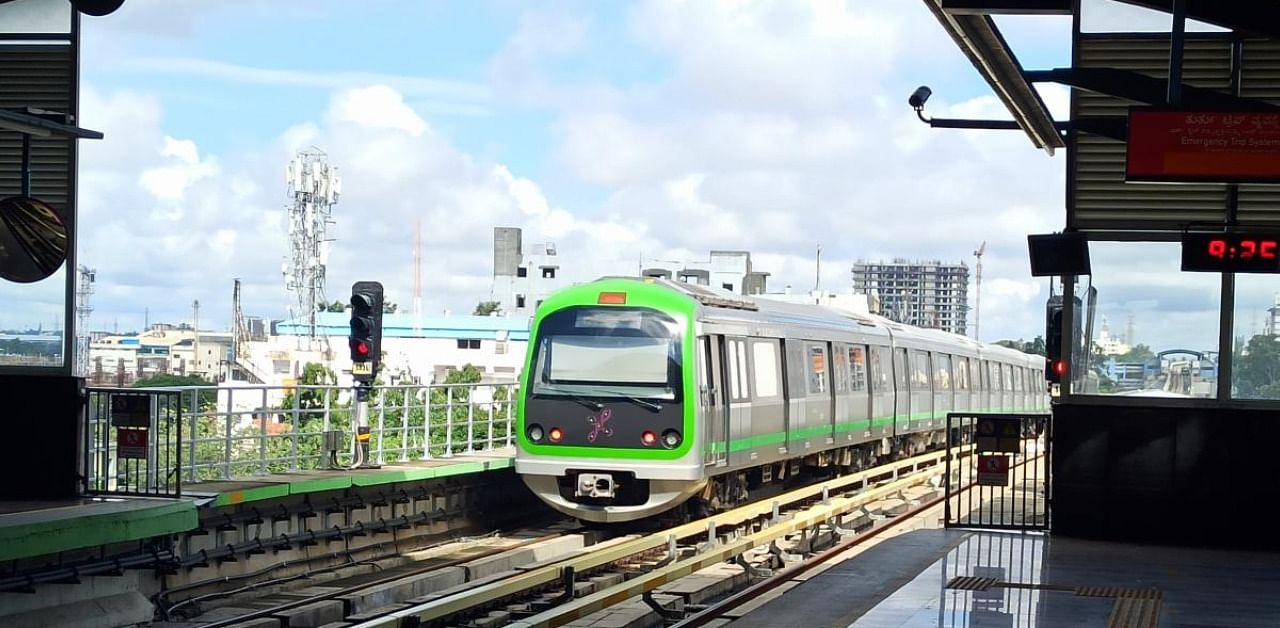 Bengaluru Namma Metro. Credit: DH Photo