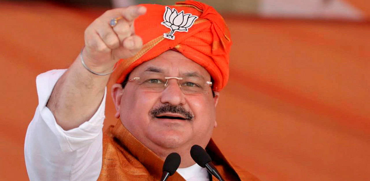 BJP President J P Nadda. Credit: PTI File Photo