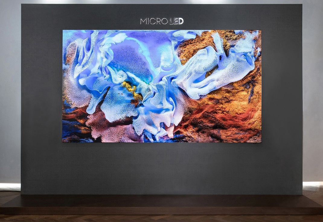 Samsung's new 110-inch MicroLED TV. Credit: Samsung