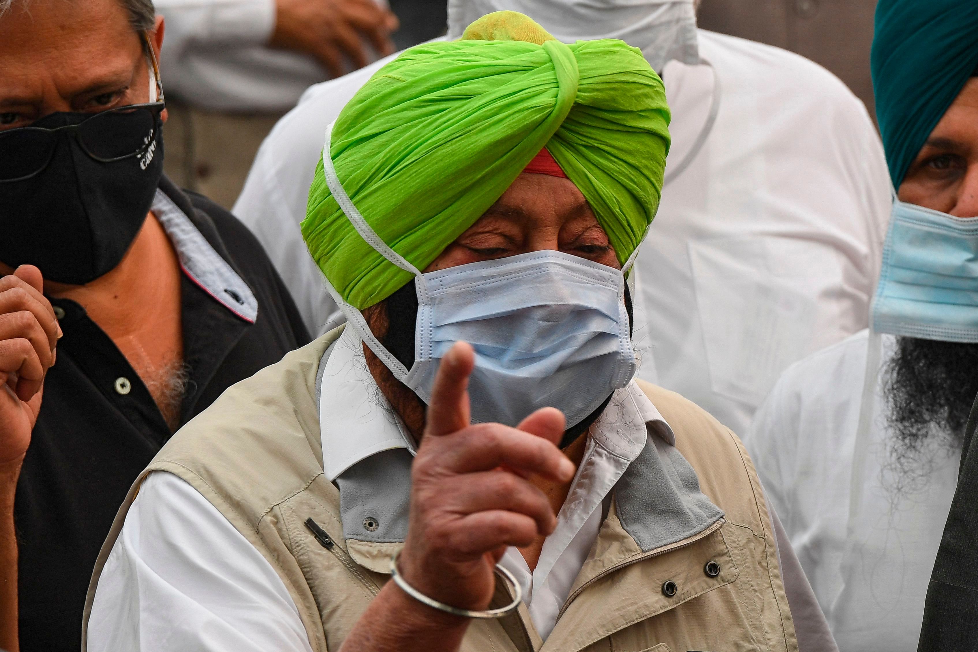 Punjab state chief minister Amarinder Singh. Credit: AFP Photo