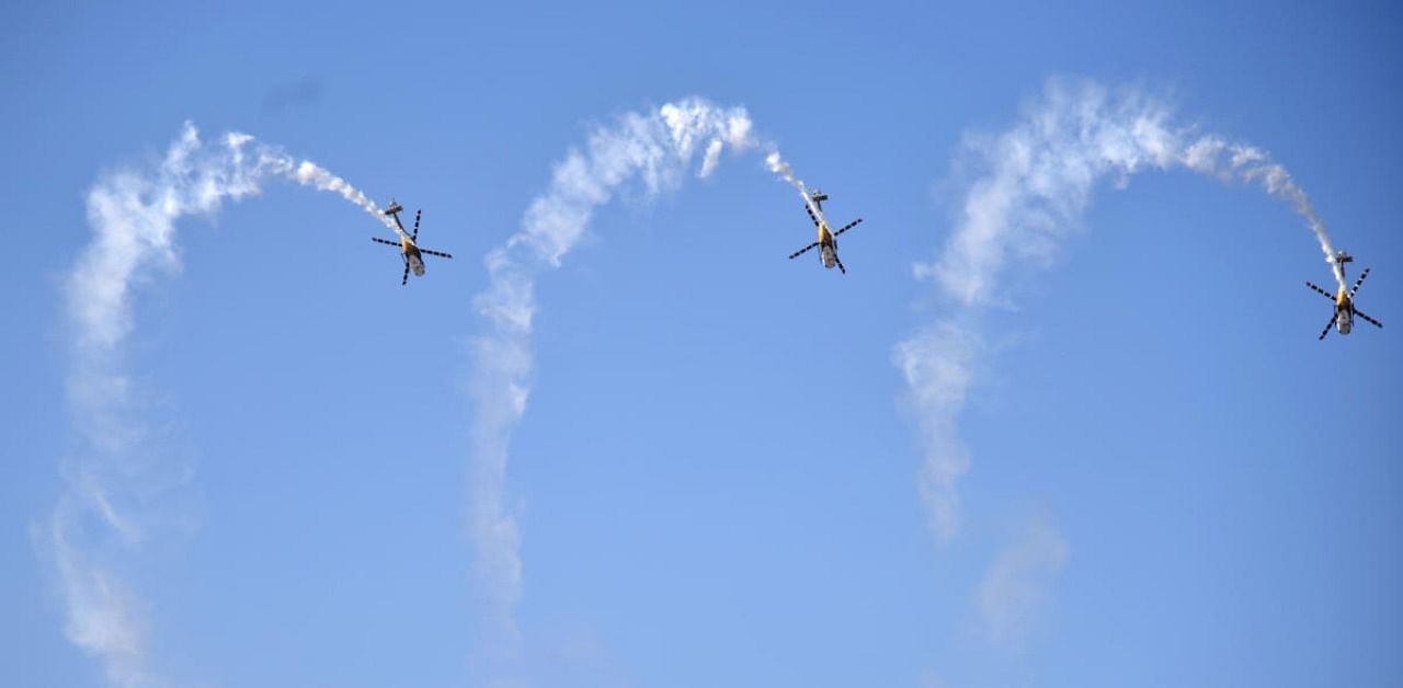 The biennial aero show is scheduled to be held from February 3 to 7 at the Air Force Station in Yelahanka. Credit: DH Photo