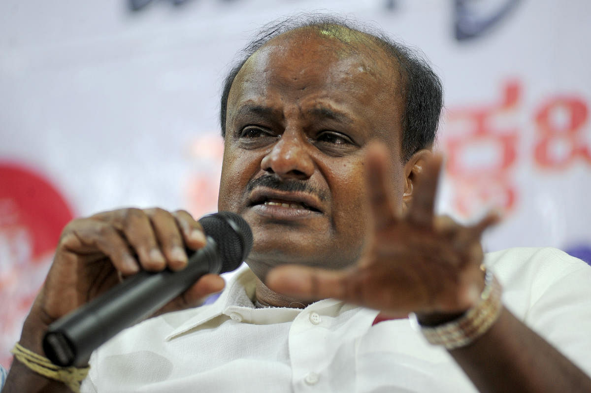 JD(S) leader HD Kumaraswamy. Credit: DH