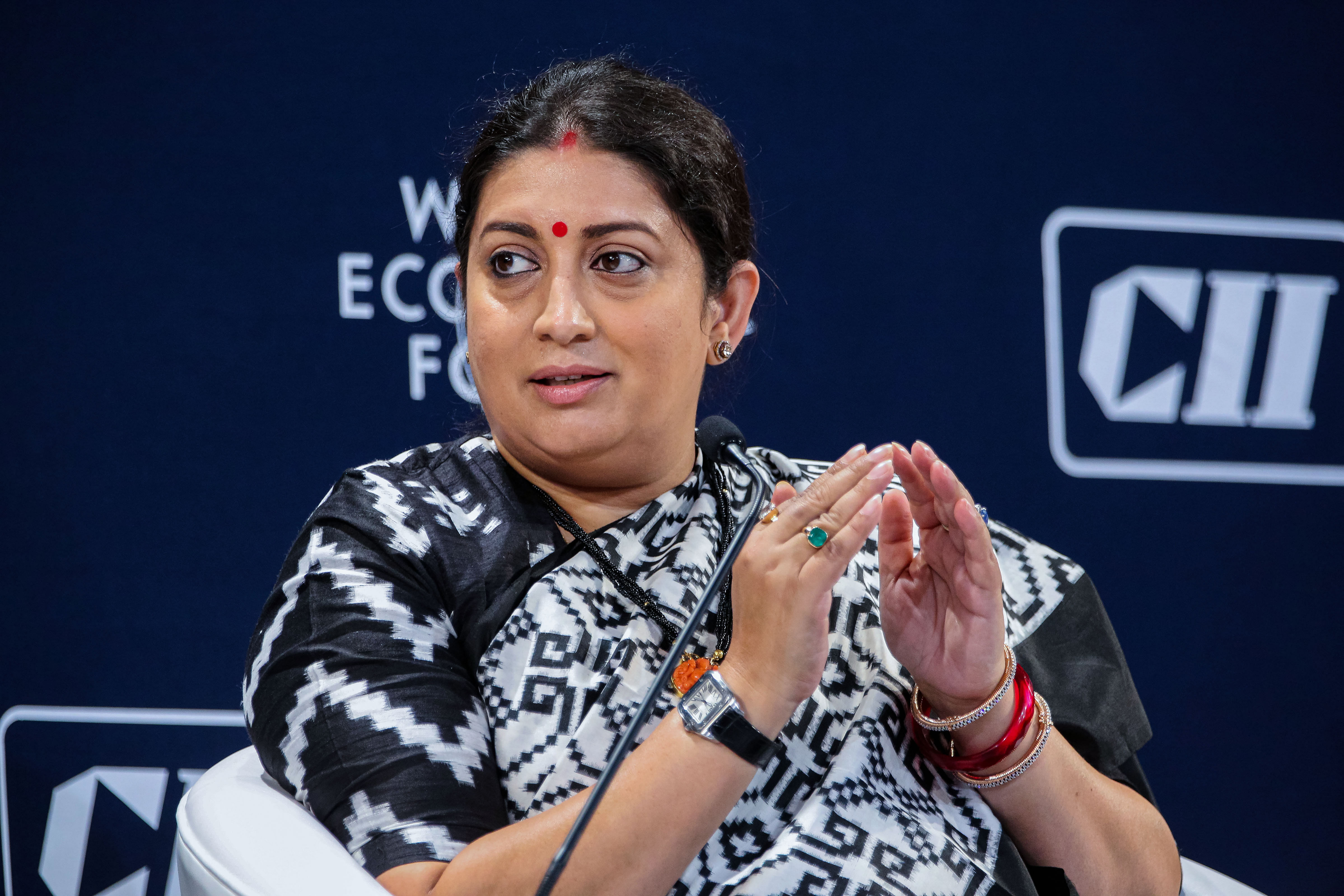 Minister of Women and Child Development, and Textiles Smriti Zubin Irani. Credit: PTI Photo