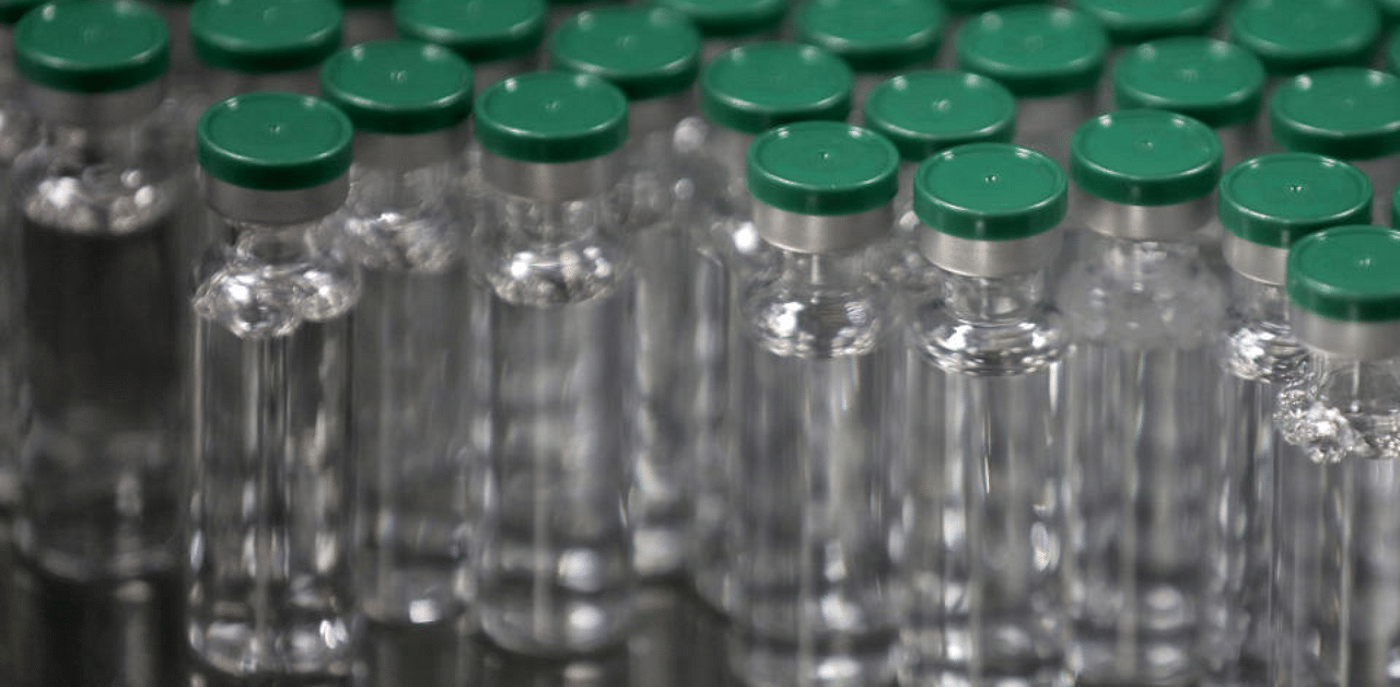 Vials of AstraZeneca's COVISHIELD, coronavirus disease (COVID-19) vaccine, are seen before they are packaged inside a lab at Serum Institute of India, Pune. Credit: Reuters File Photo