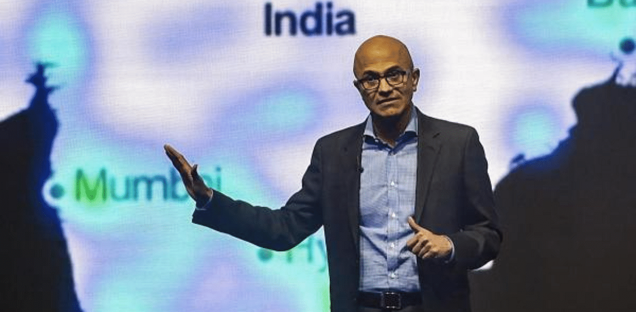The India-born executive said technology has played a critical role during the pandemic across sectors, and has expanded from just driving future transformation to being at the core of business continuity. Credit: PTI