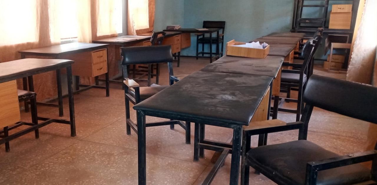 A view of a classroom at the Government Science secondary school in Kankara district, after it was attacked by armed bandits, in northwestern Katsina state, Nigeria. Credit: Reuters photo.