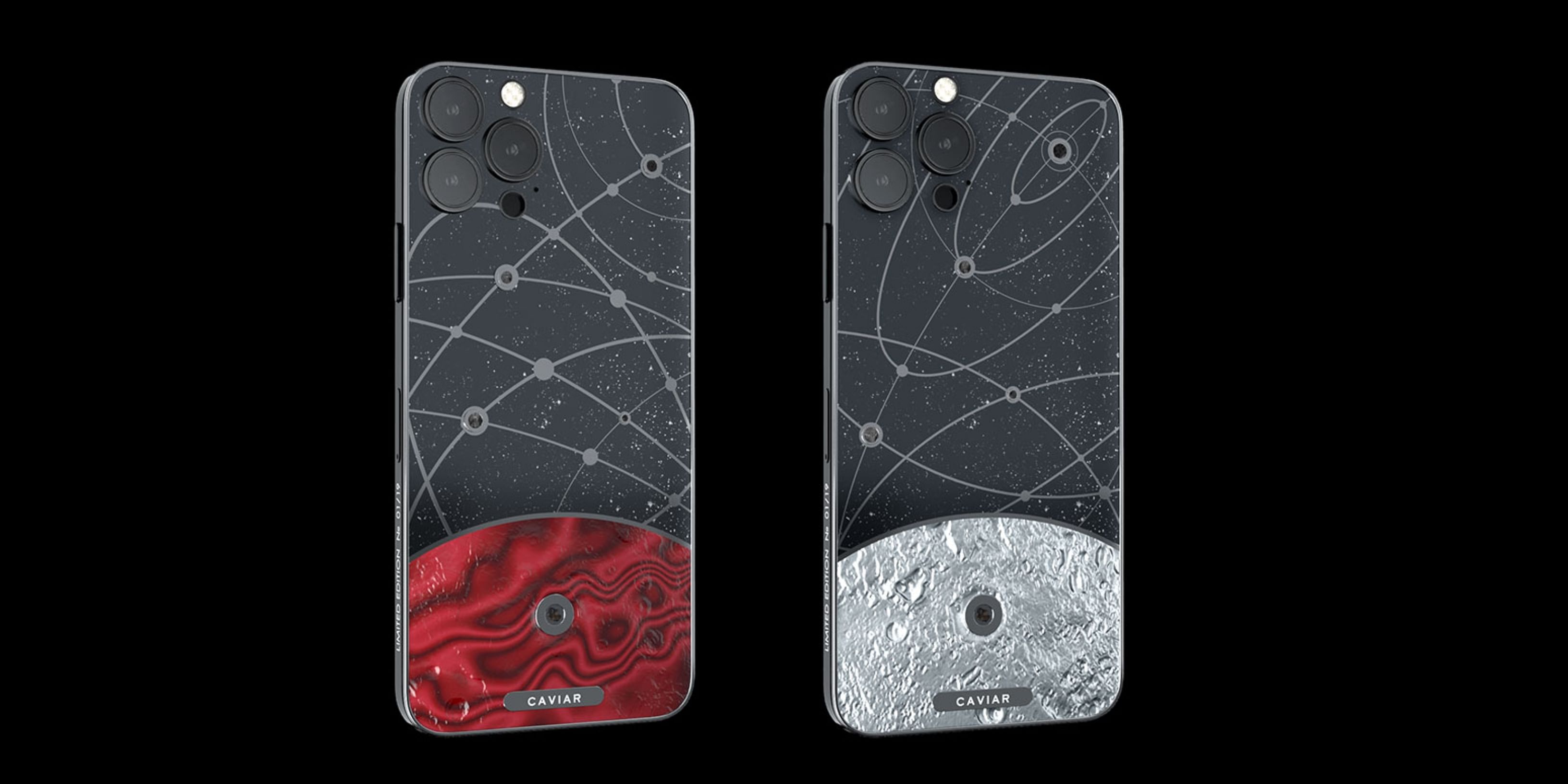 Caviar iPhone 12 Pro Space Odyssey Mars and Space Odyssey Moon. Credit: caviar.global