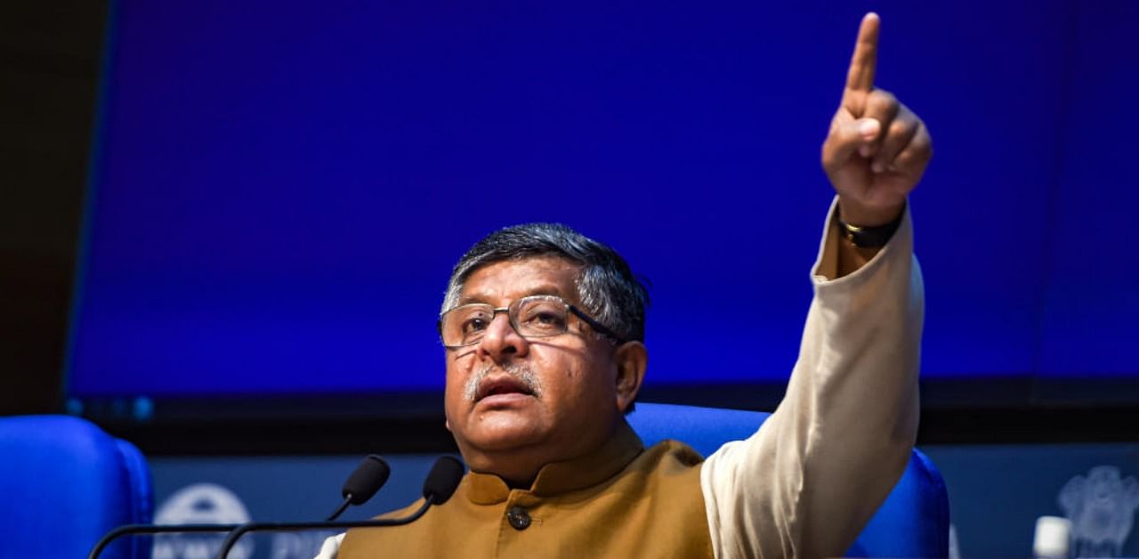 Ravi Shankar Prasad. Credit: PTI file photo.