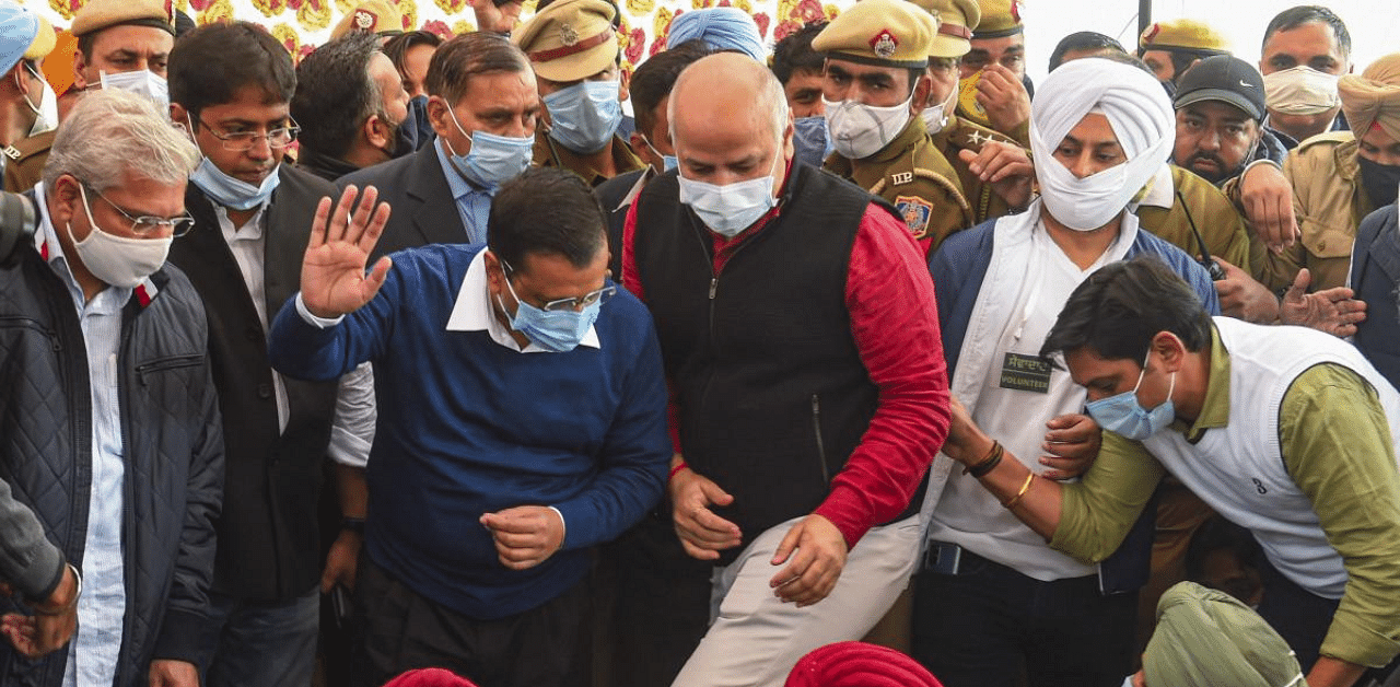 Kejriwal is holding a one-day fast in support of the farmers' protest on Monday. Credit: PTI File Photo