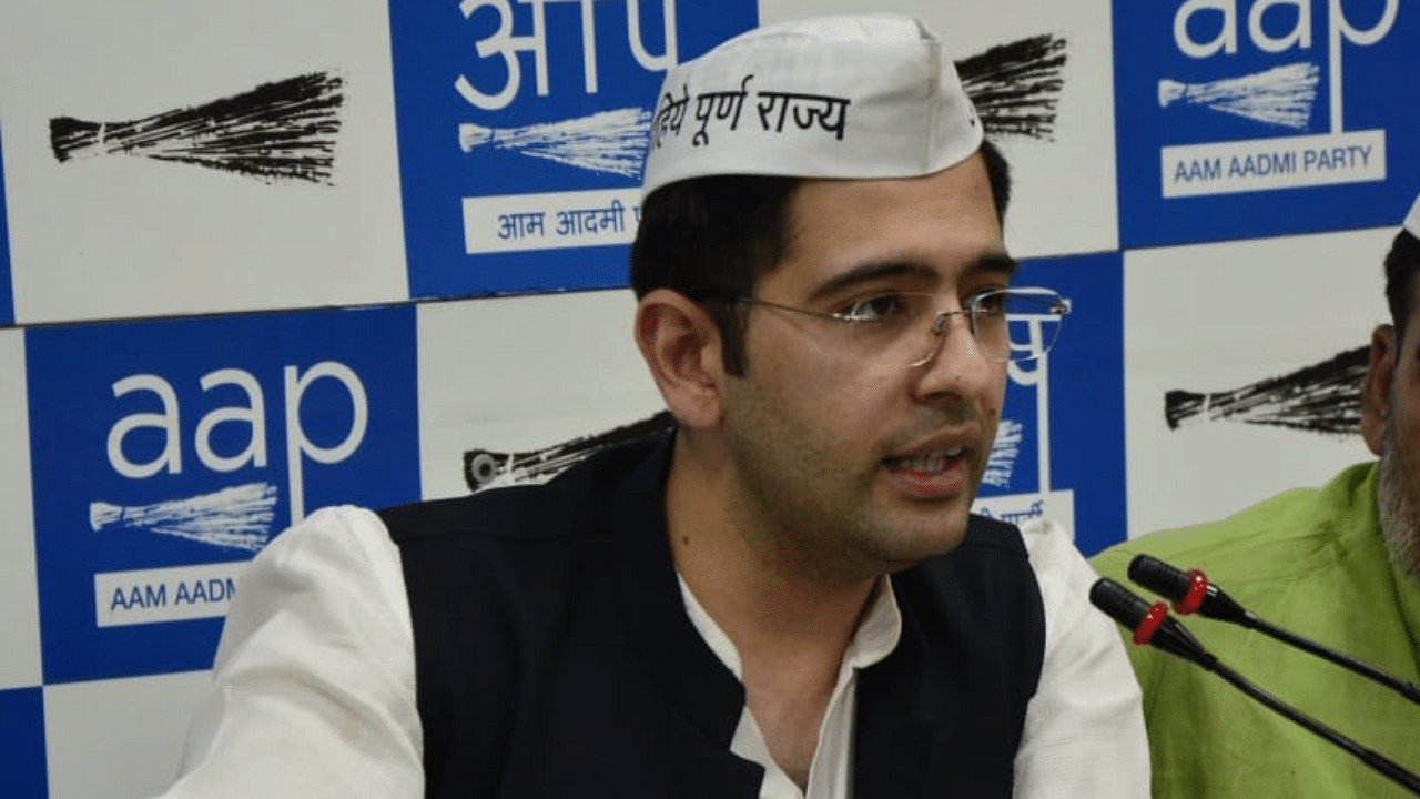 AAP leader and spokesperson Raghav Chadha. Credit: PTI Photo