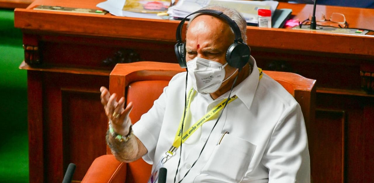 Karnataka Chief Minister B S Yediyurappa. Credit: DH Photo