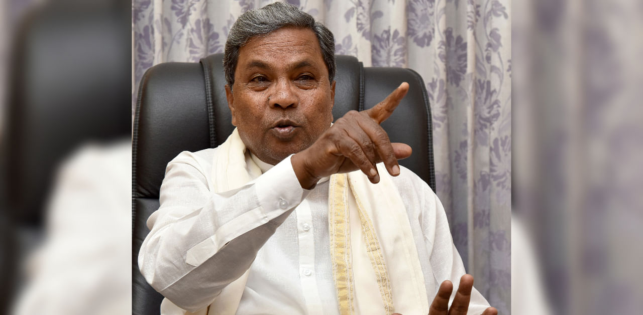 Karnataka Leader of Opposition Siddaramaiah. Credit: DH Photo/M S Manjunath