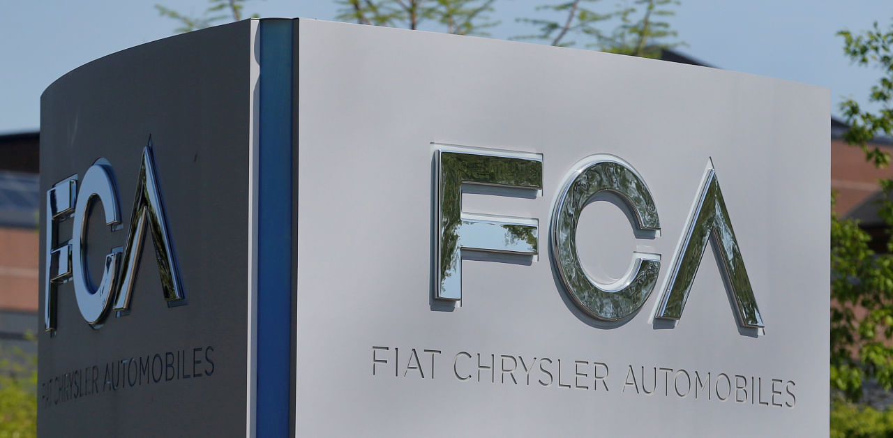 A Fiat Chrysler Automobiles (FCA) sign. Representative image/Credit: Reuters Photo