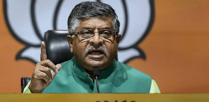 Ravi Shankar Prasad file photo. Credit: PTI Photo