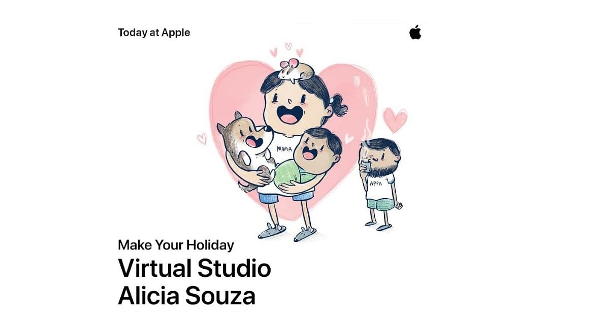 Today at Apple session hosted by Alicia Souza. Credit: Apple website