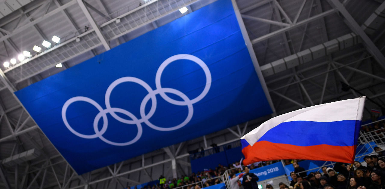 Russian flag at the Olympics. Credit: AFP Photo