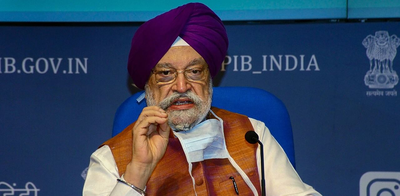 Union Minister of State for Housing & Urban Affairs, Hardeep Singh Puri. Credit: PTI Photo