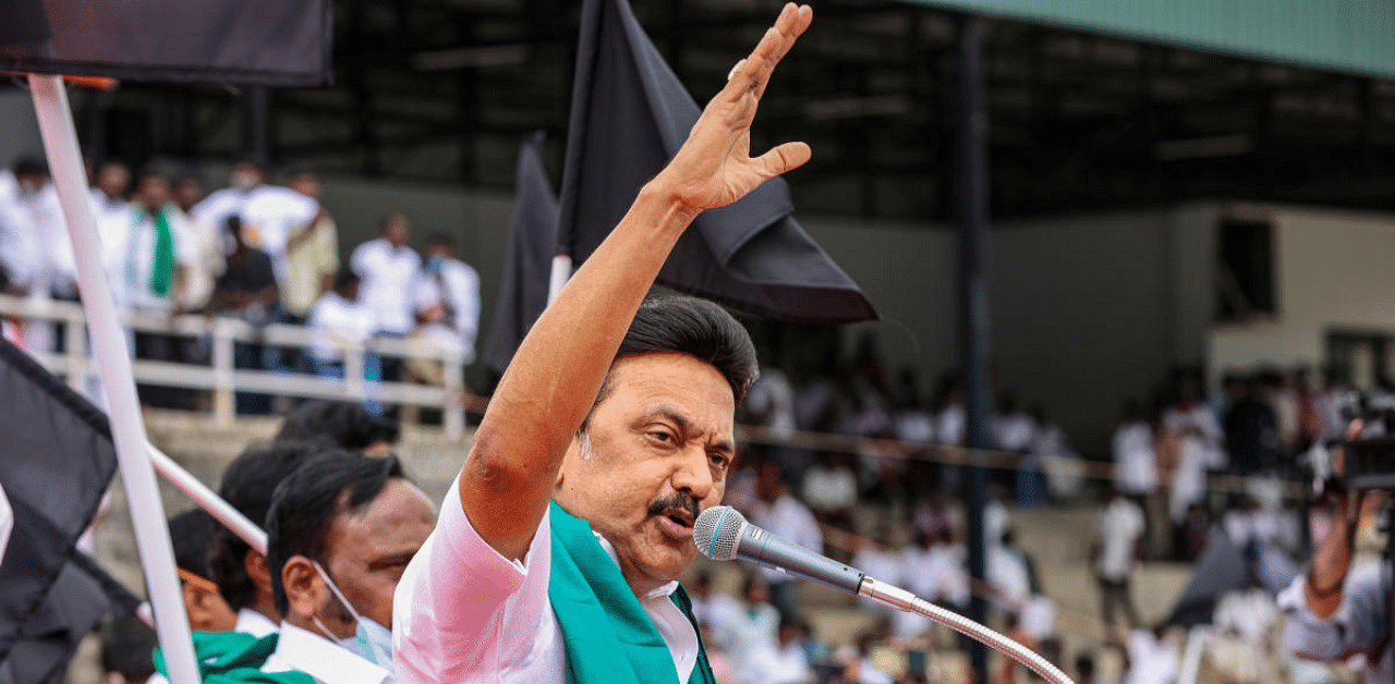 Leader of Tamil Nadu Legislative Assembly Opposition and DMK party chief MK Stalin. Credit: PTI File Photo