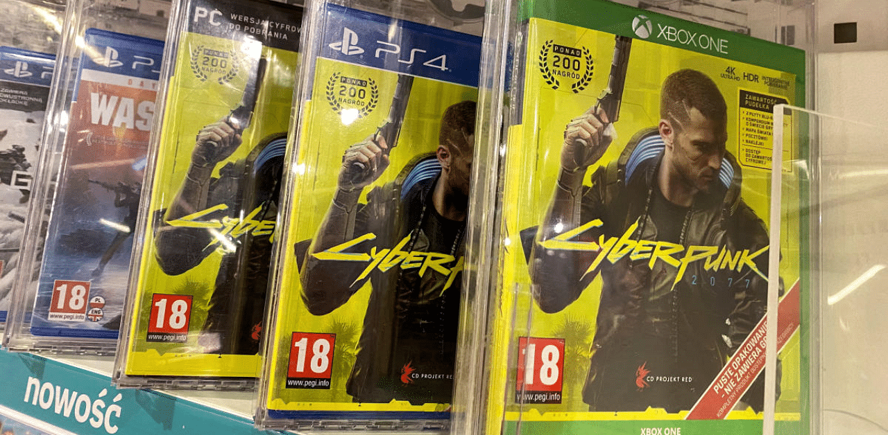 Boxes with CD Projekt's game Cyberpunk 2077. Credit: Reuters Photo