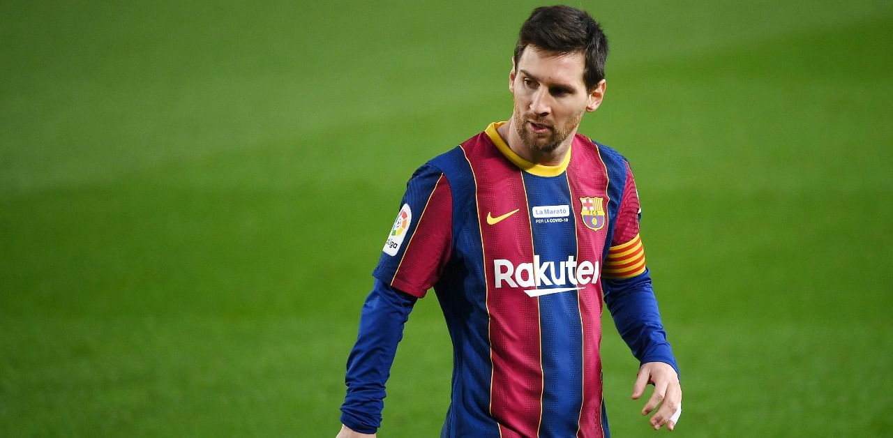 Barcelona's Argentinian forward Lionel Messi. Credit: AFP Photo
