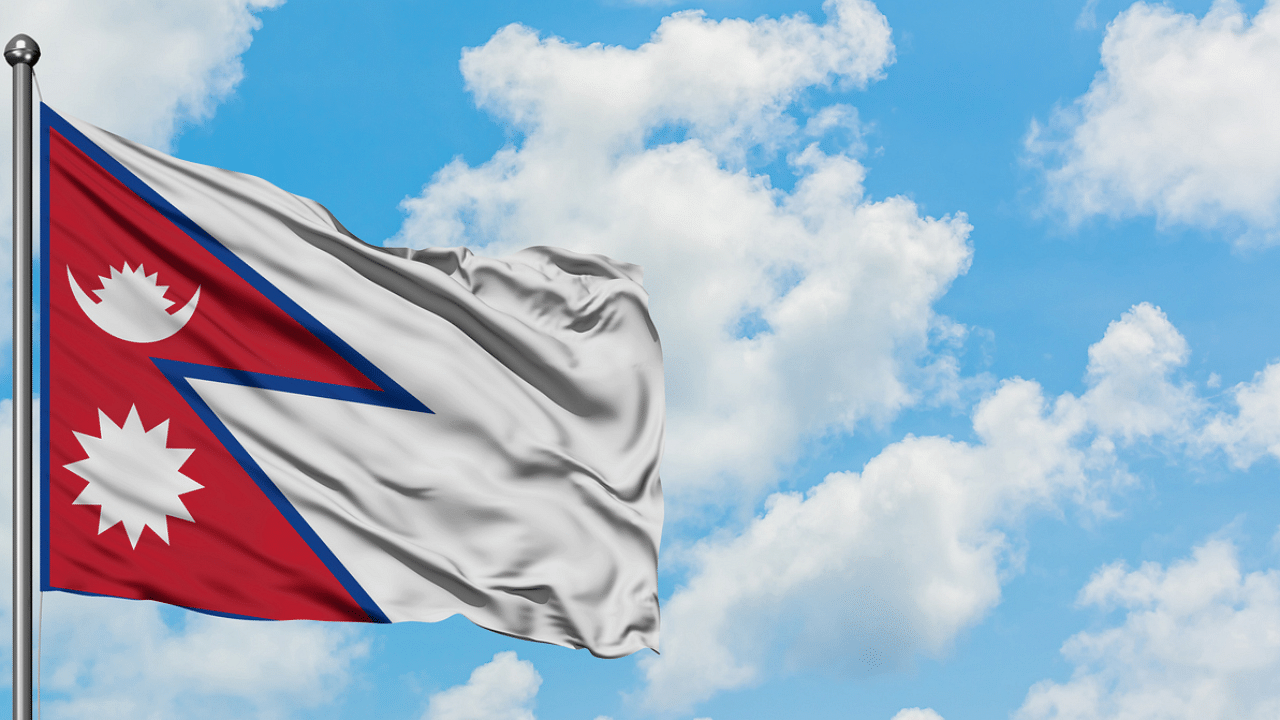 Nepal flag. Credit: iStock Photo.