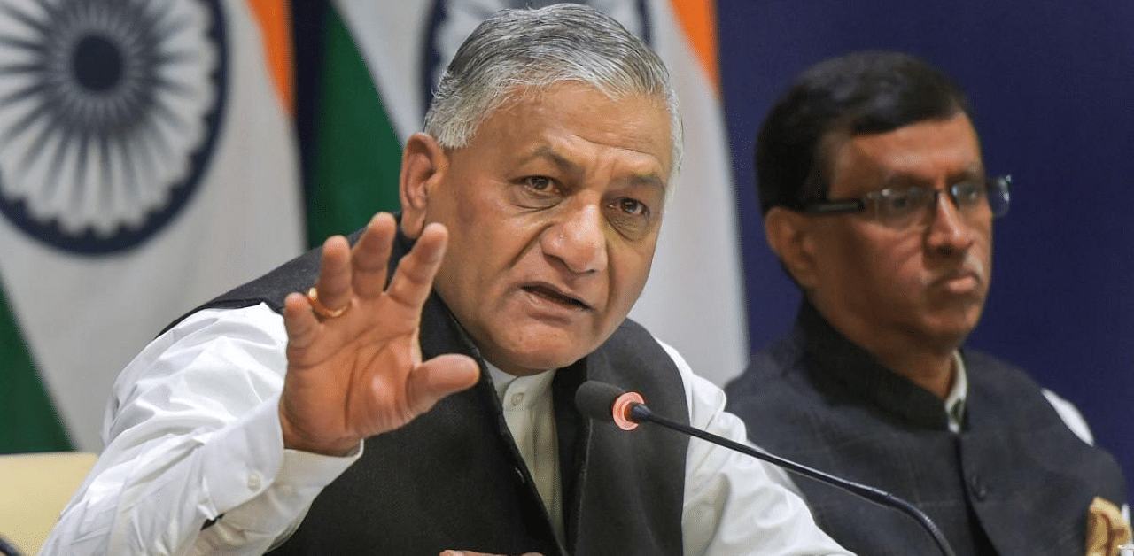 Minister of State for Road Transport and Highways for External Affairs V K Singh. Credit: PTI Photo