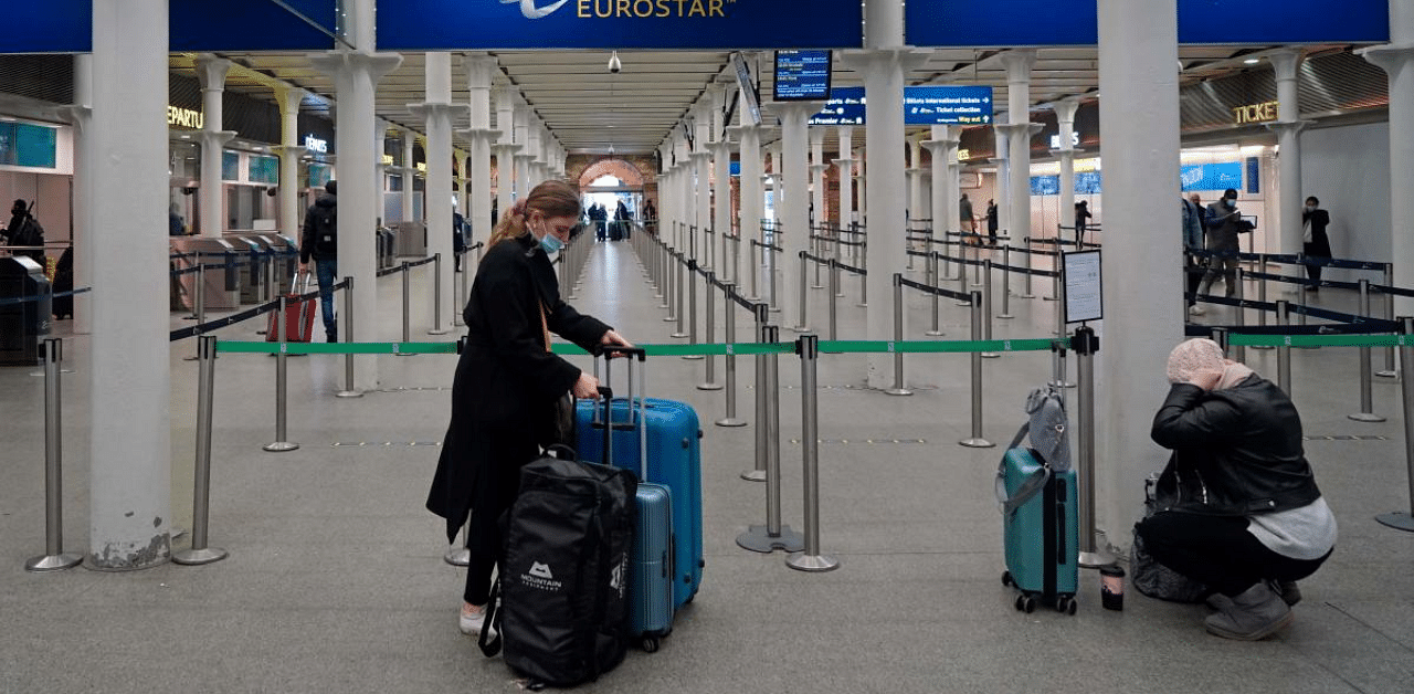 European countries banned flights coming from the UK on Sunday as the British government warned that a potent new strain of the virus was "out of control".  Credit: AFP Photo