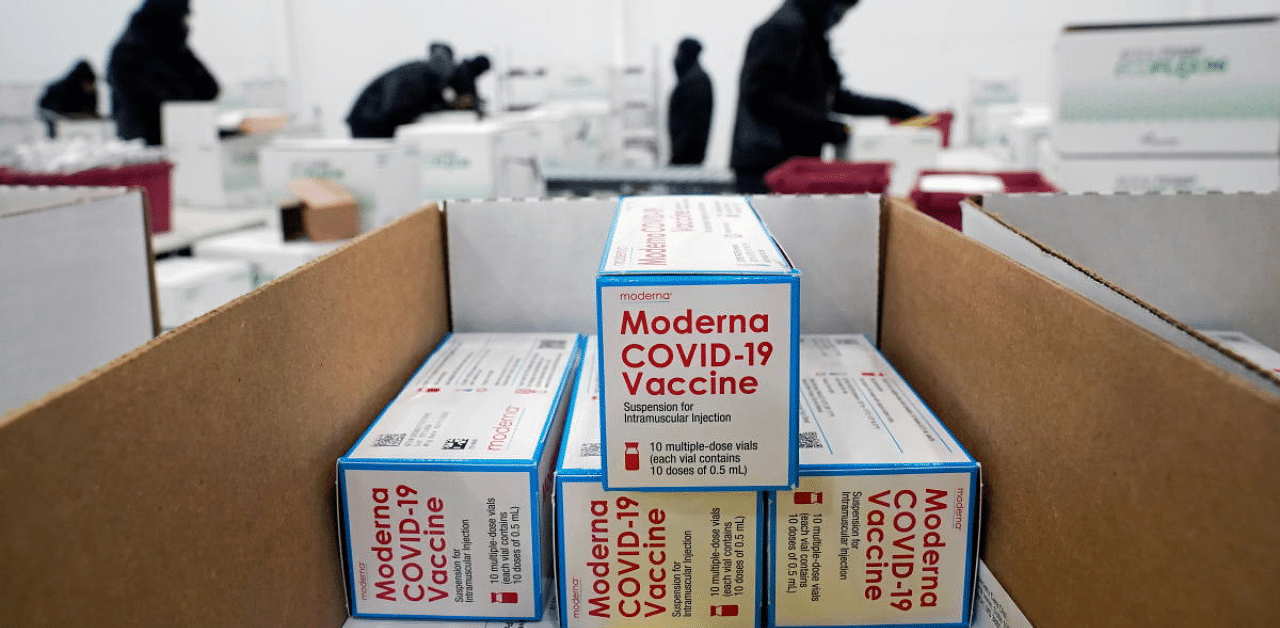 Moderna's Covid-19 vaccine at the McKesson distribution center in Olive Branch, Mississippi. Credit: Reuters Photo