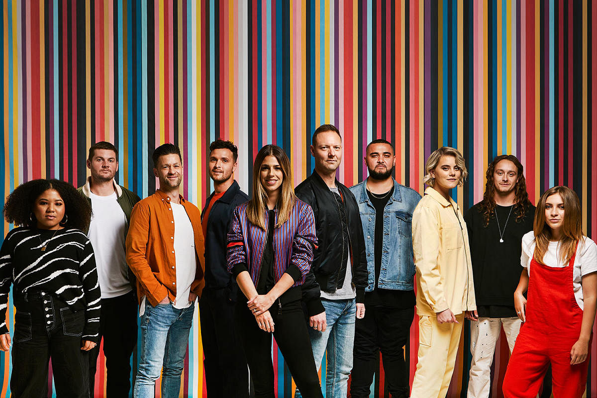 Members of the Hillsong United band