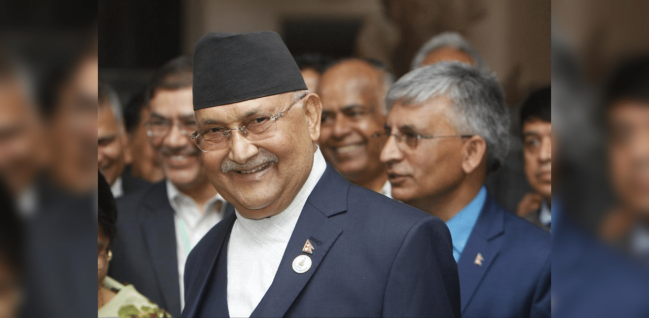 Nepal's Prime Minister K P Sharma Oli. Credit: AP Photo