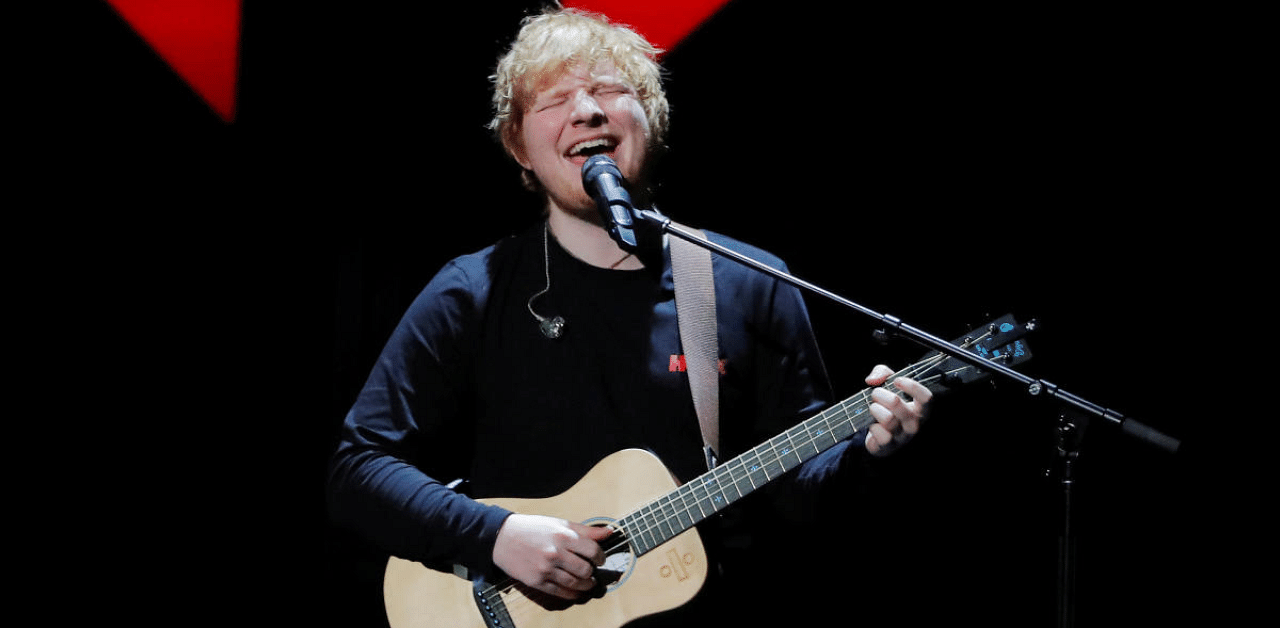 British pop star Ed Sheeran. Credit: Reuters Photo