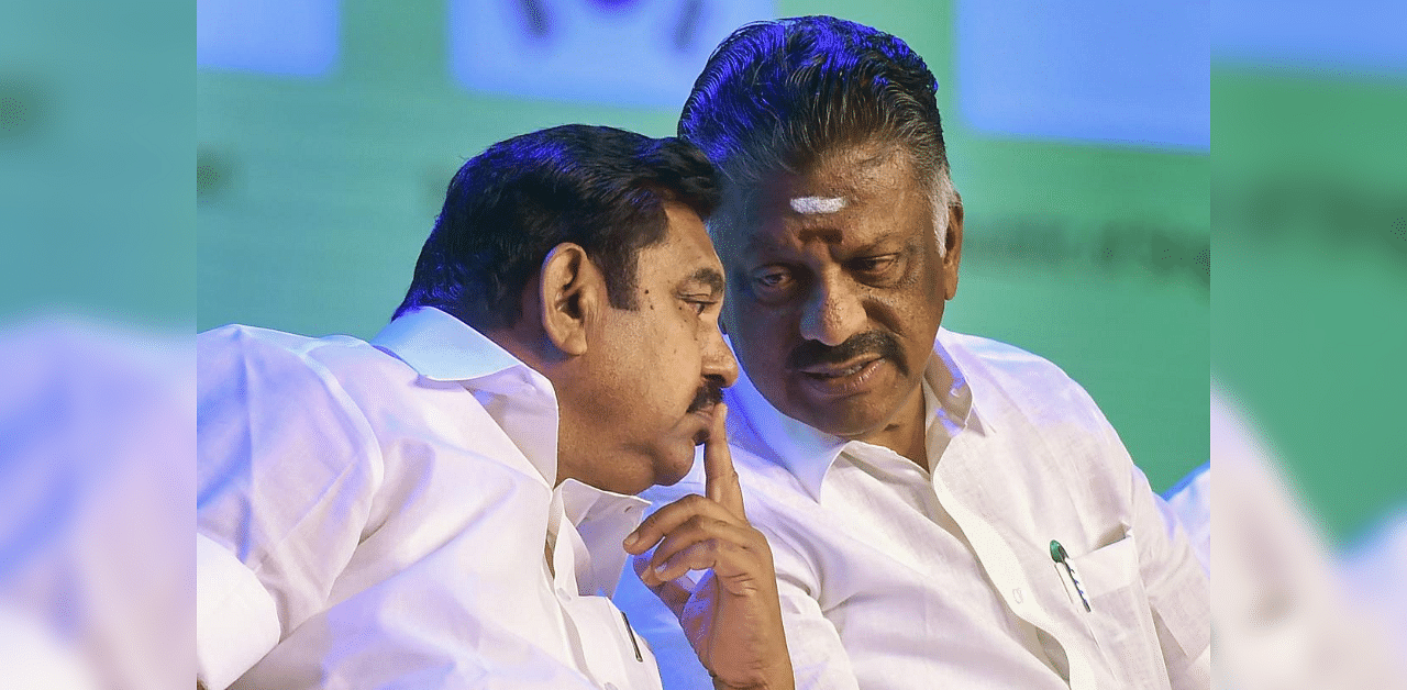 Party coordinator O Panneerselvam and joint coordinator Edappadi K Palaniswami announced that the General Council and Executive Council meetings will be held at 8.50 am on January 9 under the chairmanship of Presidium Chairman E Madhusudhanan. Credit: PTI Photo