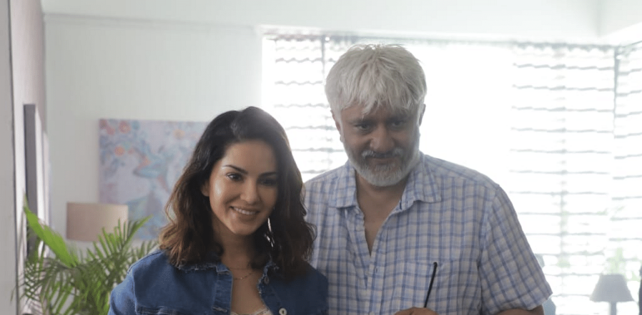 Actor Sunny Leone and director Vikram Bhatt have started the shoot of 'Anamika'. Credit: PR Handout