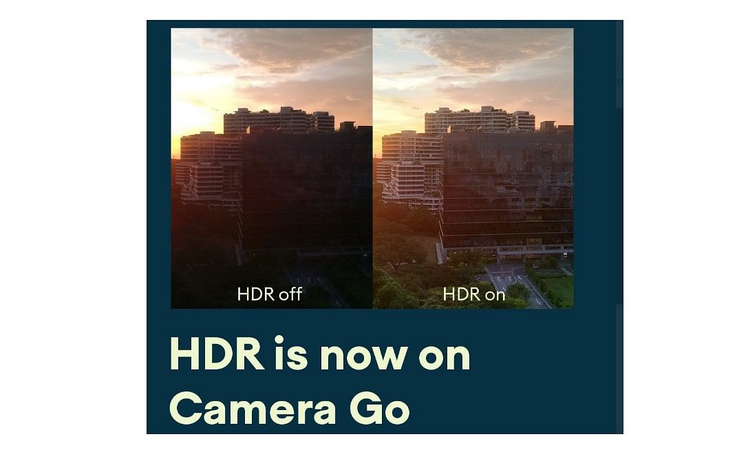 Google Camera Go app gets HDR mode. Credit: Android/Twitter