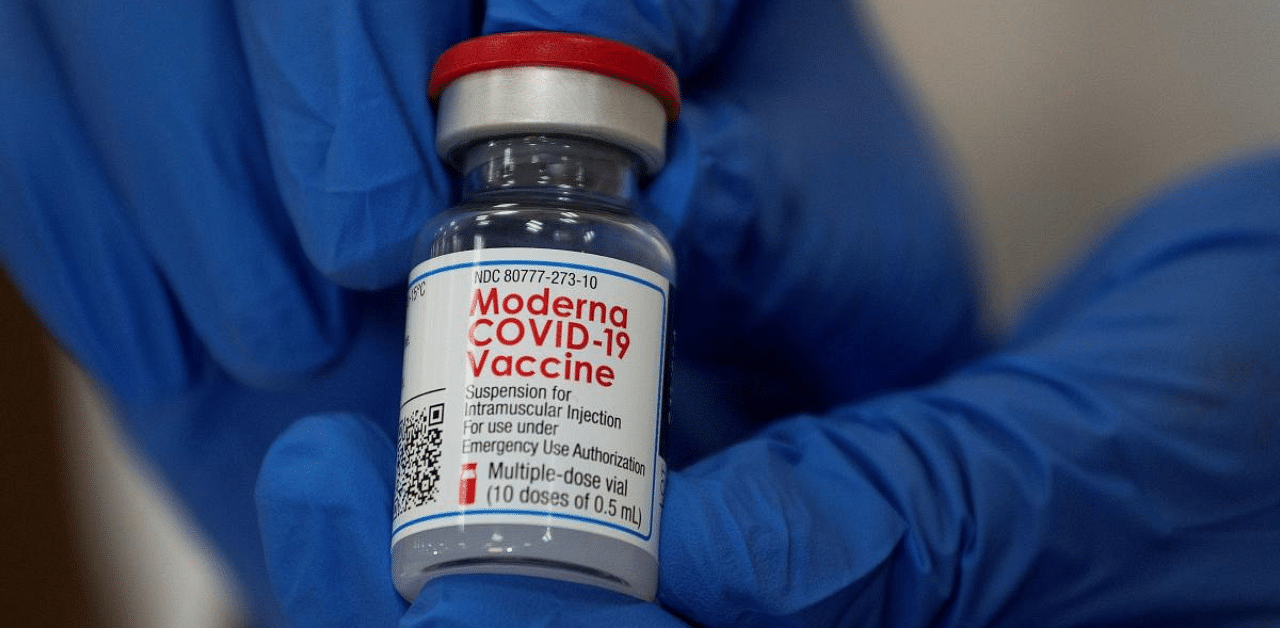 Moderna Covid-19 vaccine. Credit: Reuters