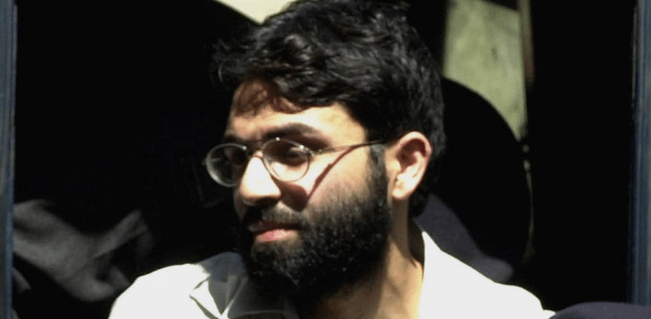  In this March 29, 2002 file photo, Ahmed Omar Saeed Sheikh, the alleged mastermind behind Wall Street Journal reporter Daniel Pearl's kidnap-slaying, appears at the court in Karachi, Pakistan. Credit: AP Photo