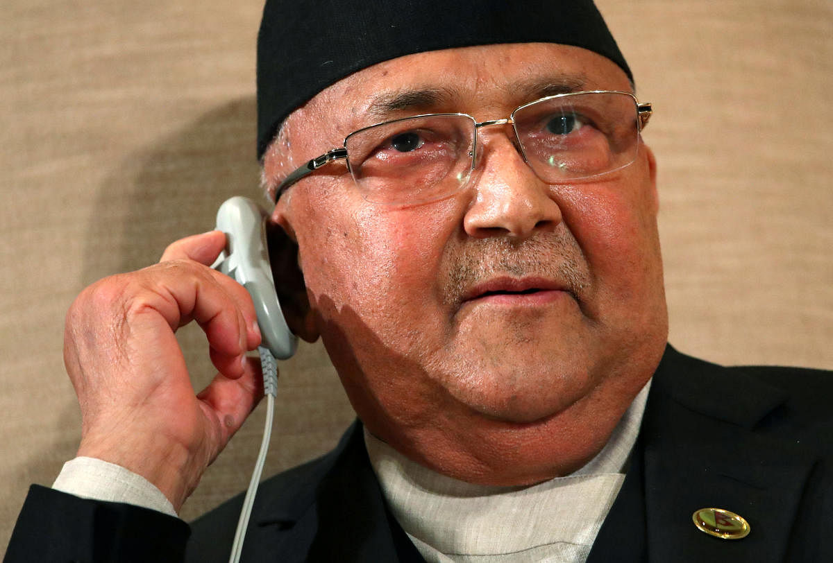 Nepal Prime Minister K P Sharma Oli. Credit: Reuters Photo
