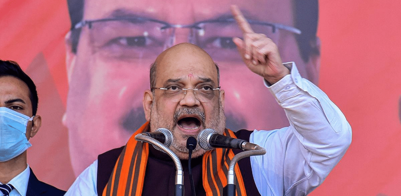 Union Home Minister Amit Shah assured farmers that the government is open to discuss any issues that farmers have with the new farm laws. Credit: PTI File Photo 