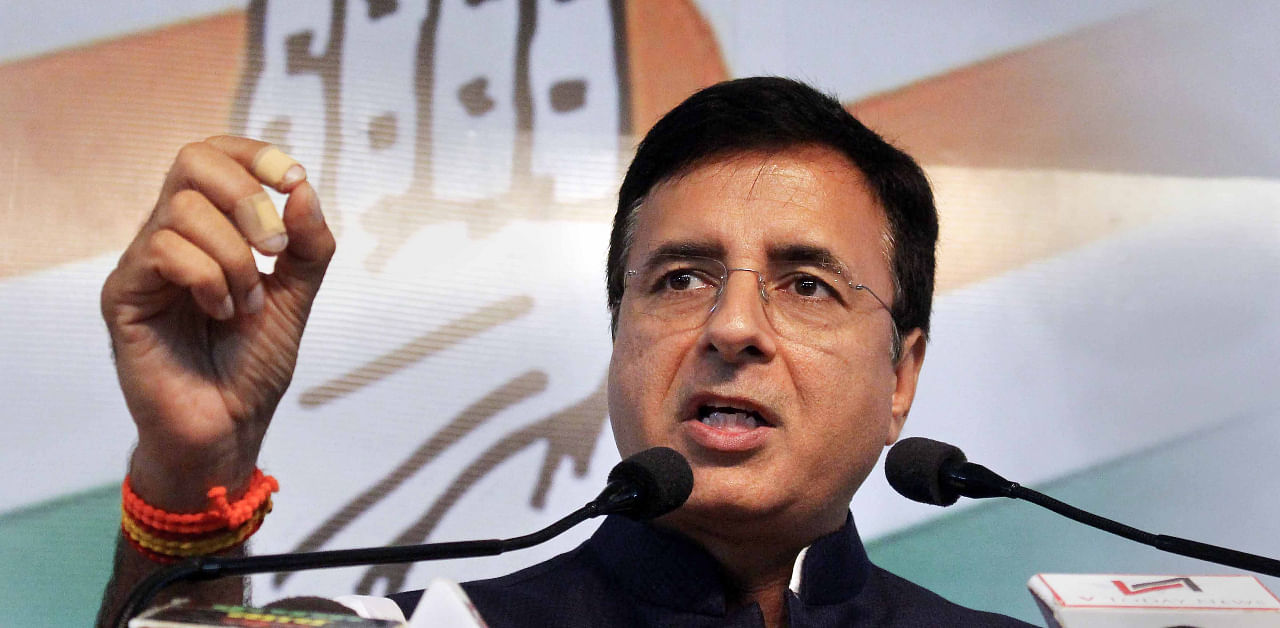 Congress' chief spokesperson Randeep Singh Surjewala. Credit: PTI File Photo