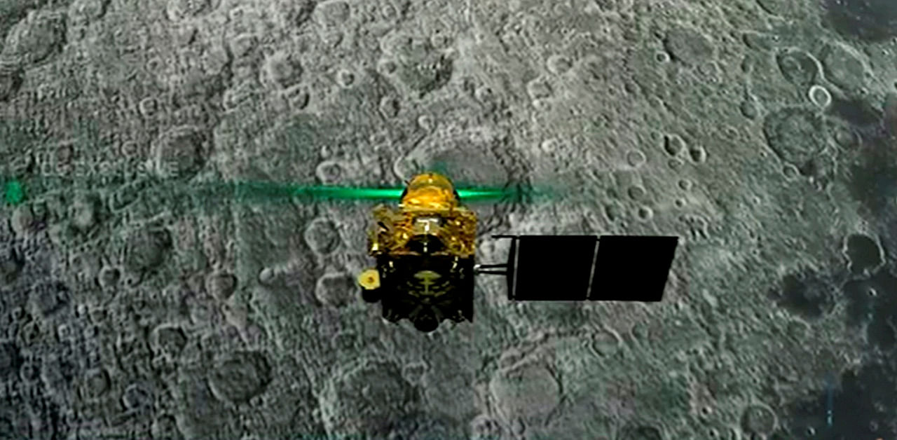 Live telecast of soft landing of Vikram module of Chandrayaan 2 on lunar surface. Credit: PTI File Photo