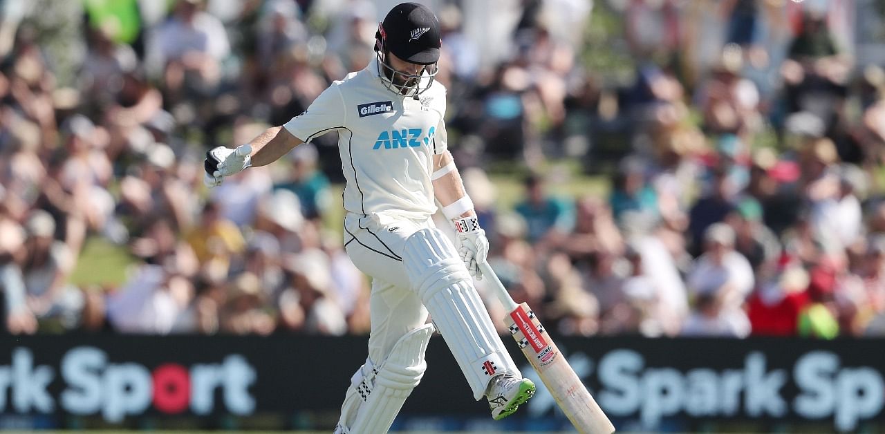 New Zealand’s Kane Williamson makes a run during the first day of the first cricket test match between New Zealand and Pakistan at the Bay Oval in Mount Maunganui on December 26, 2020. Credit: AFP Photo