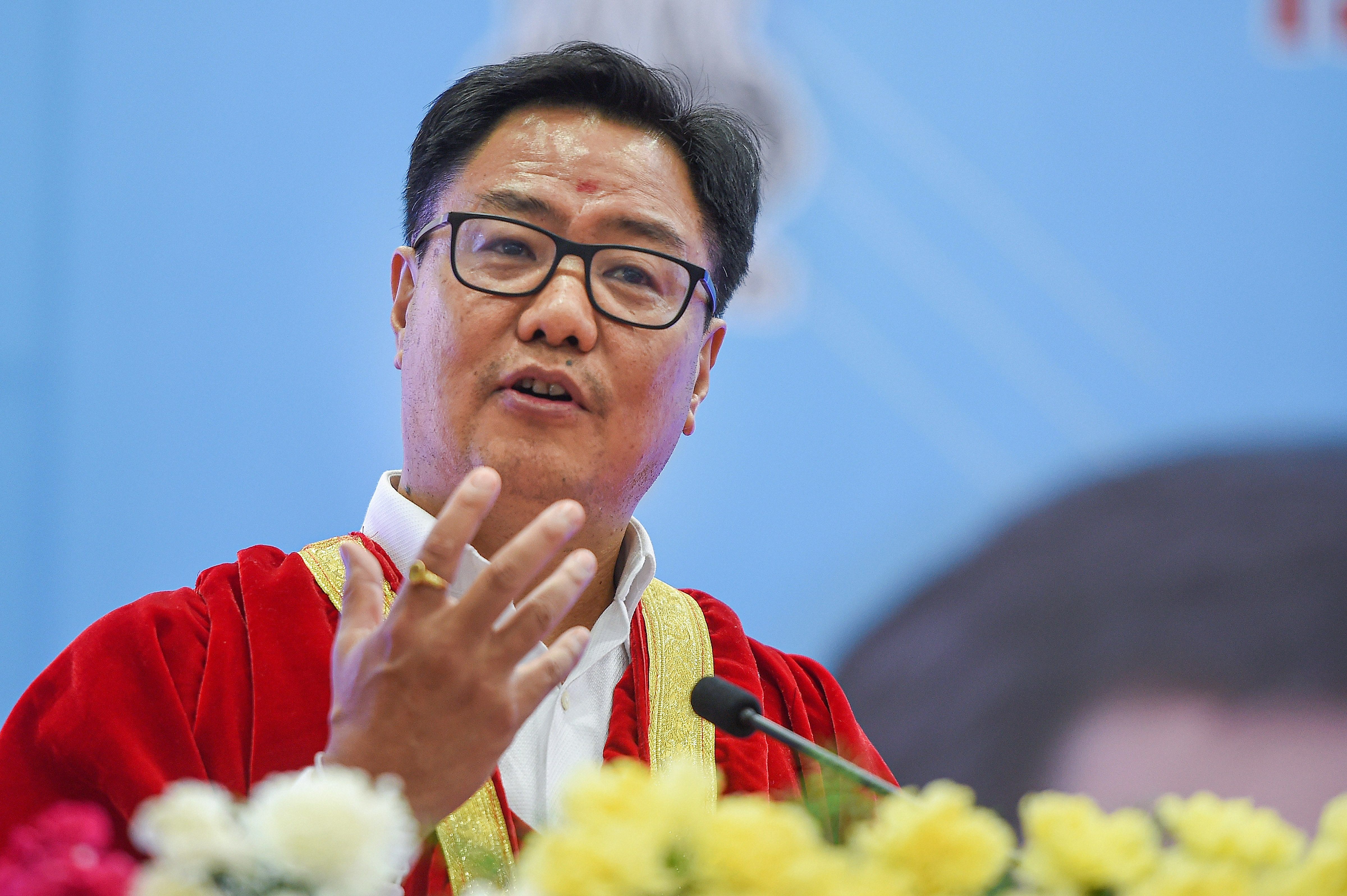 Union Minister for Youth Affairs and Sports Kiren Rijiju. Credit: PTI Photo