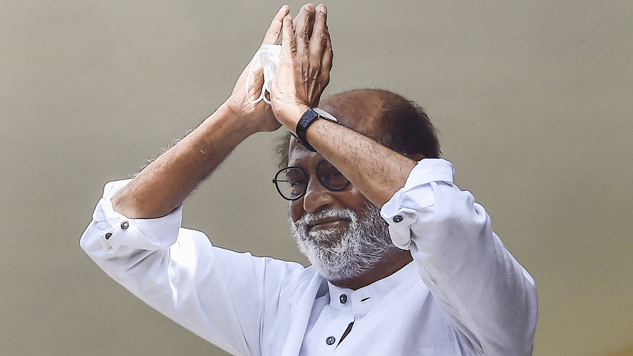 Actor-turned-politician Rajinikanth. Credit: PTI Photo