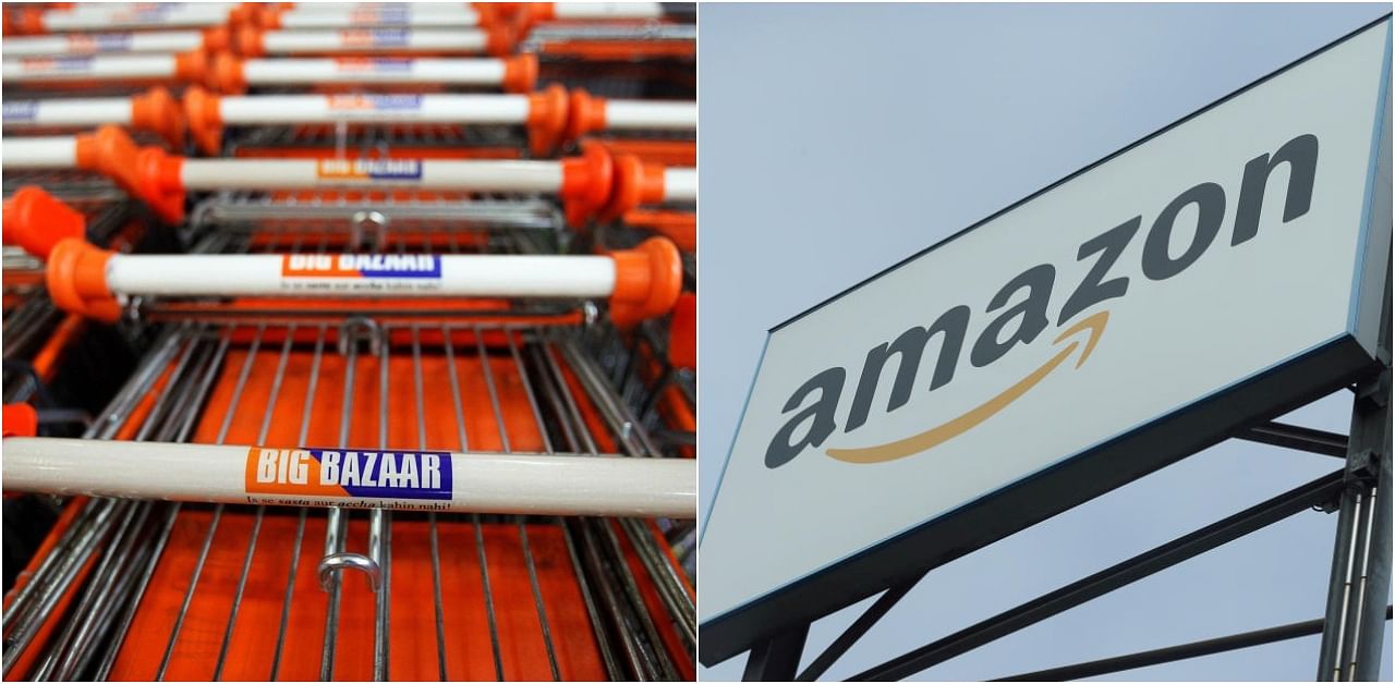 Future Group and Amazon. Credit: Reuters Photo